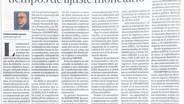 Interesante articulo del director de Promipyme